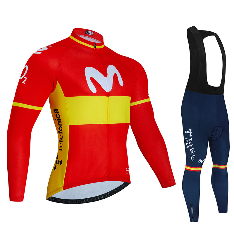 Cycling Gear Brands - Spain Movistar Autumn Long Sleeve Cycling