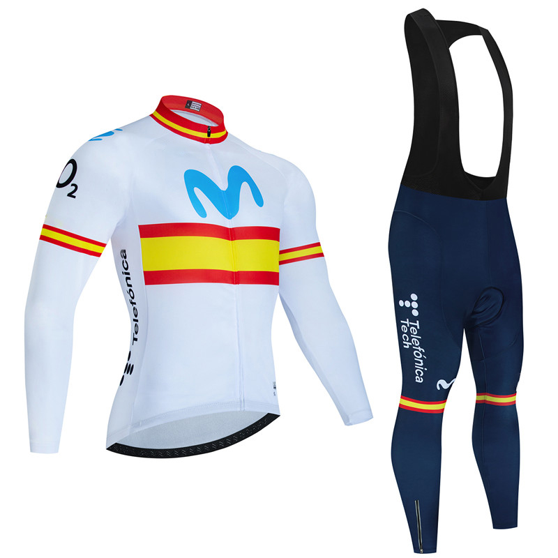 Spain Movistar Autumn Long Sle - Cycling Gear Brands review and price