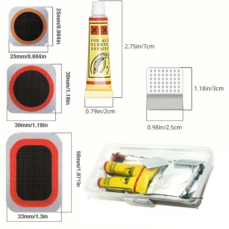 39pcs Bike Tire Repair Kit - B - Bike Tube Repair Kit review and price