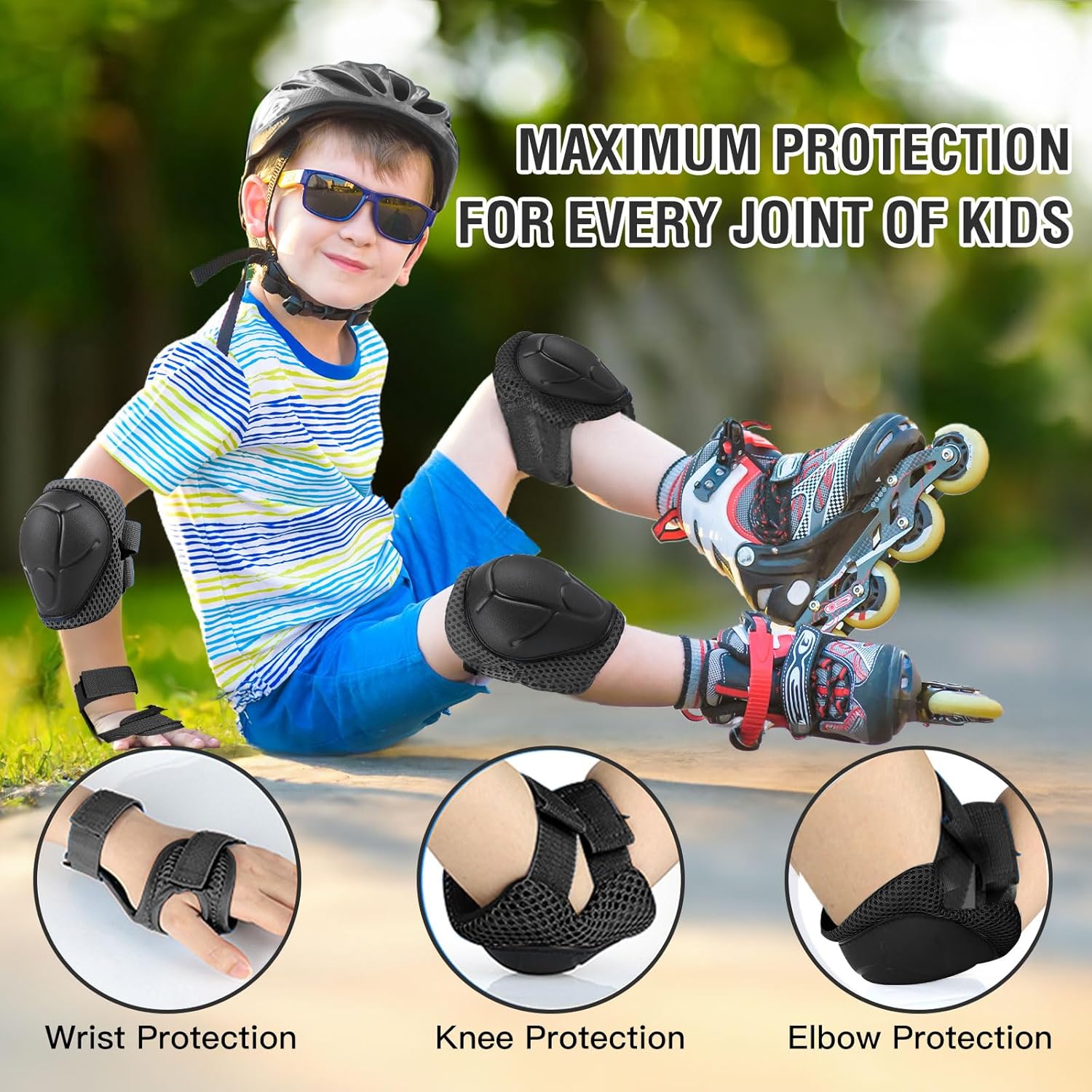 6PCS Kids Protective Gear Set  - Cycling Protective Gear For Kids review and price