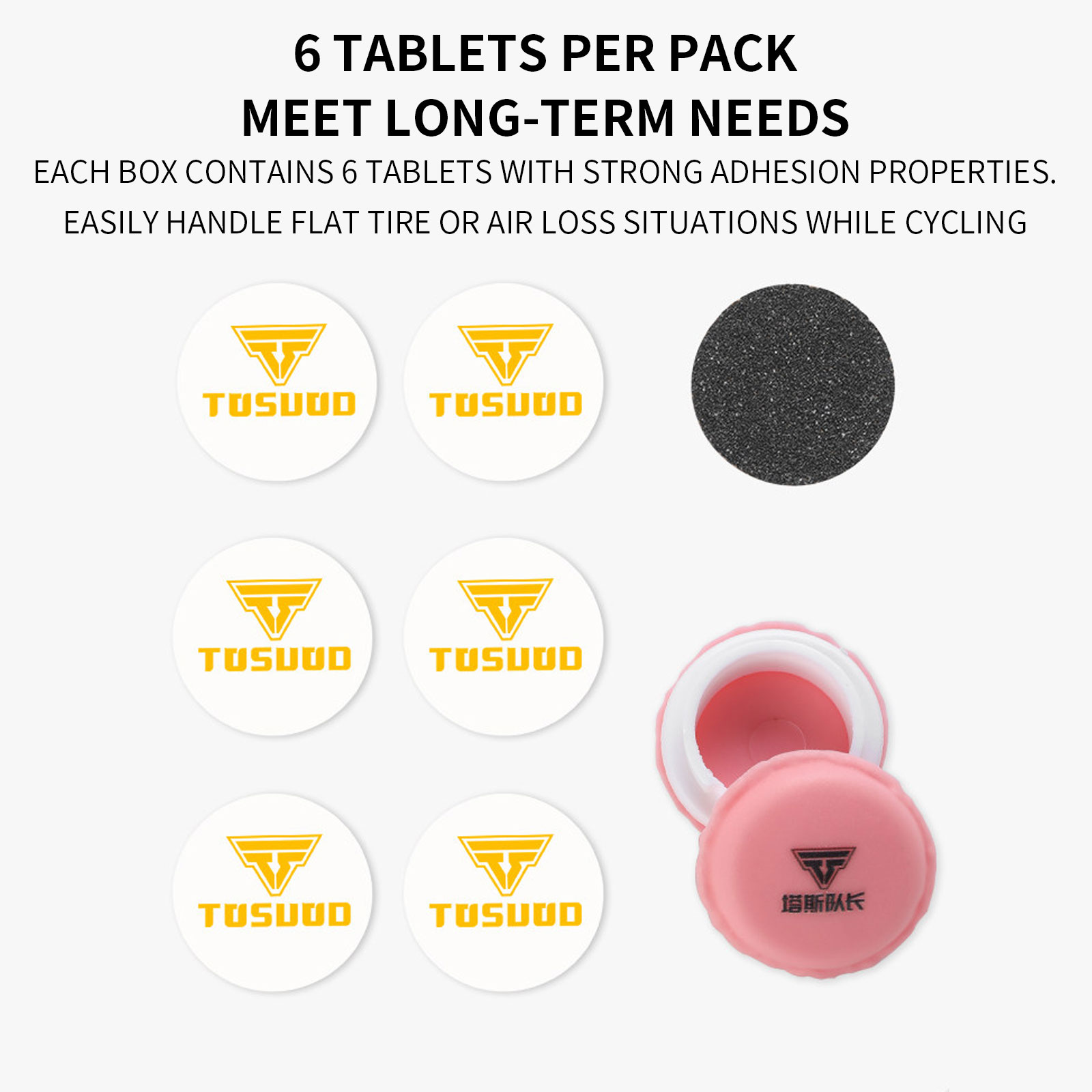 TOSUOD Bicycle Tire Repair Pat - Bike Tube Repair Kit review and price