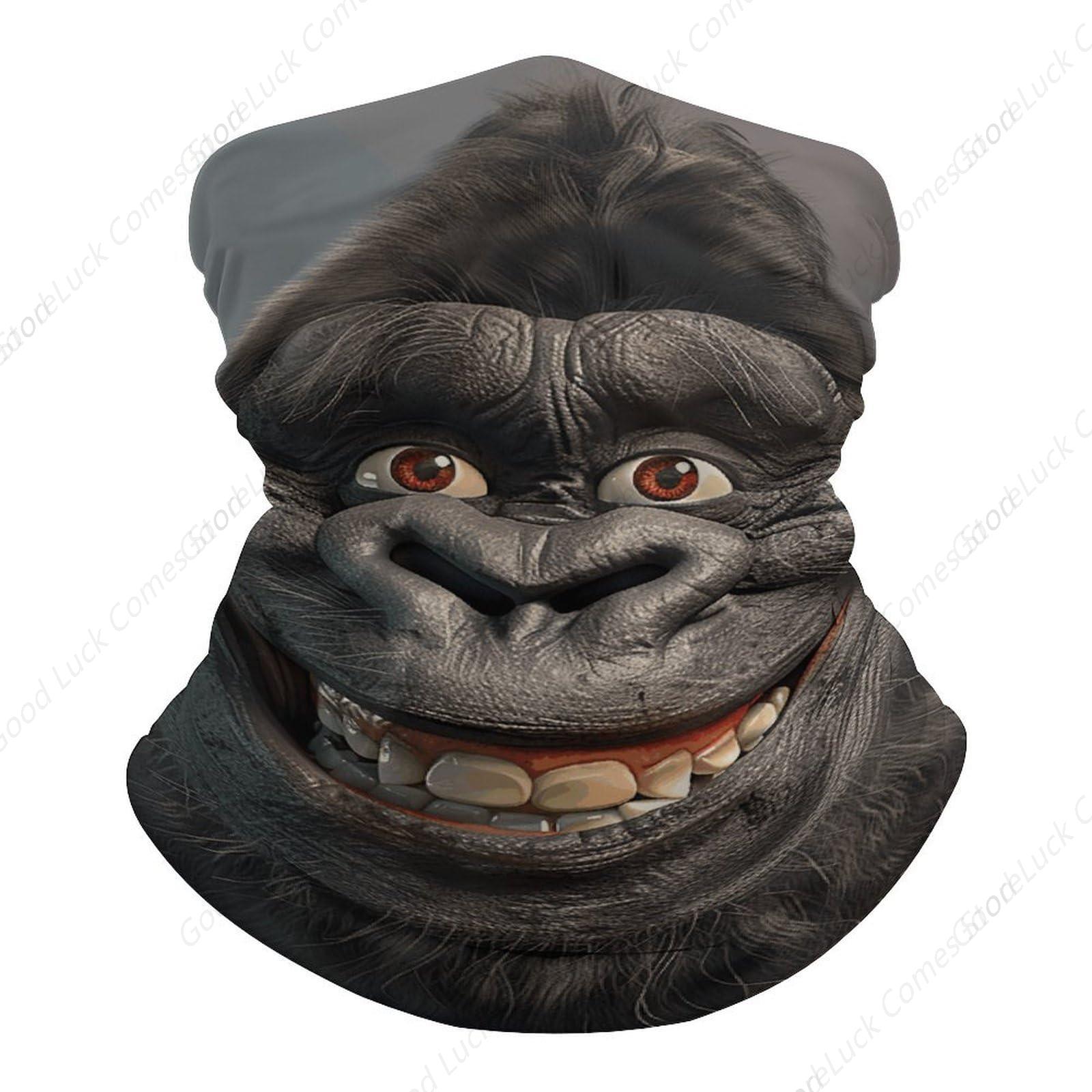 Smiling Gorilla Photo Bandana  - Cycling Face Mask review and price