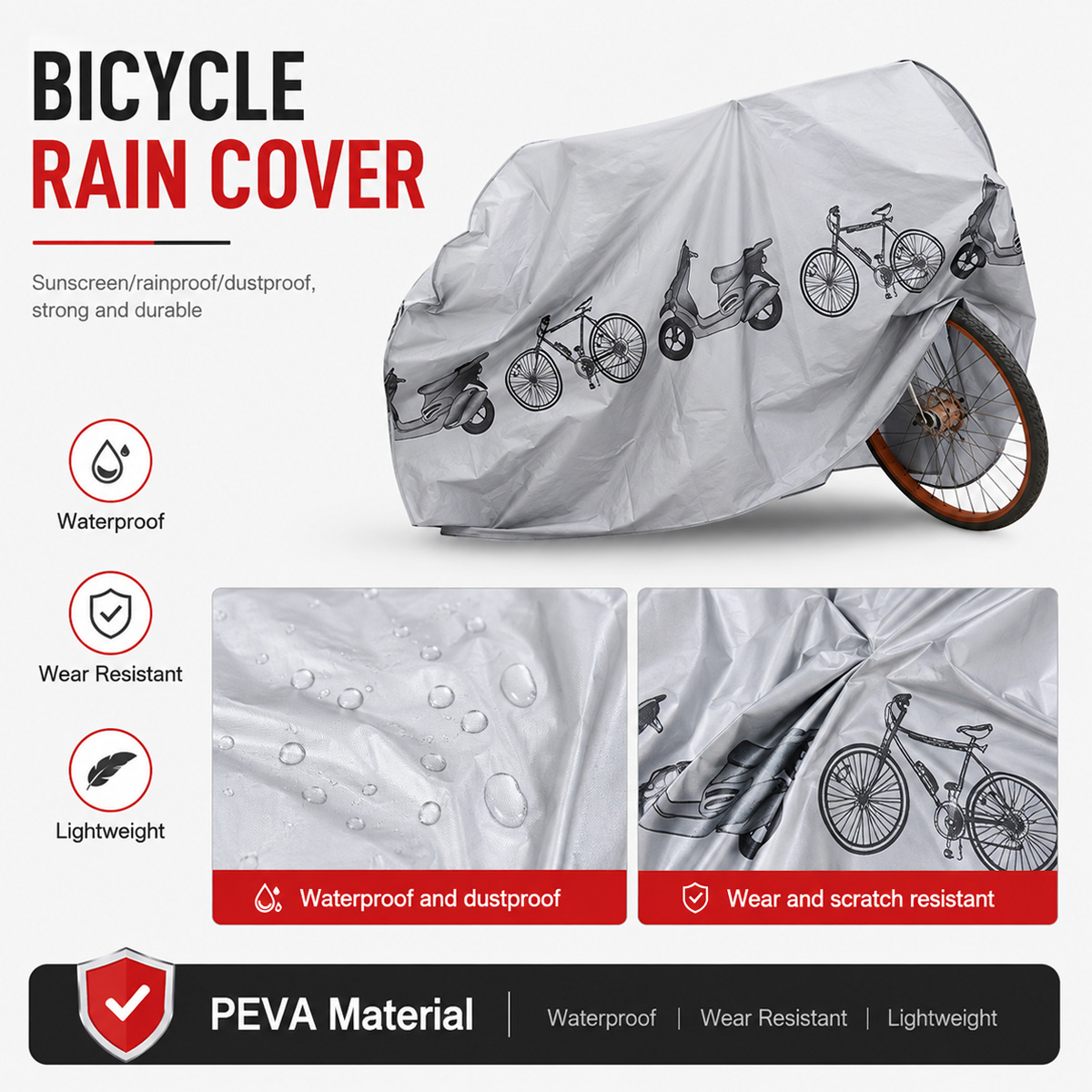 PINMOAP Universal Bicycle Rain - Cycling Gear Bag review and price