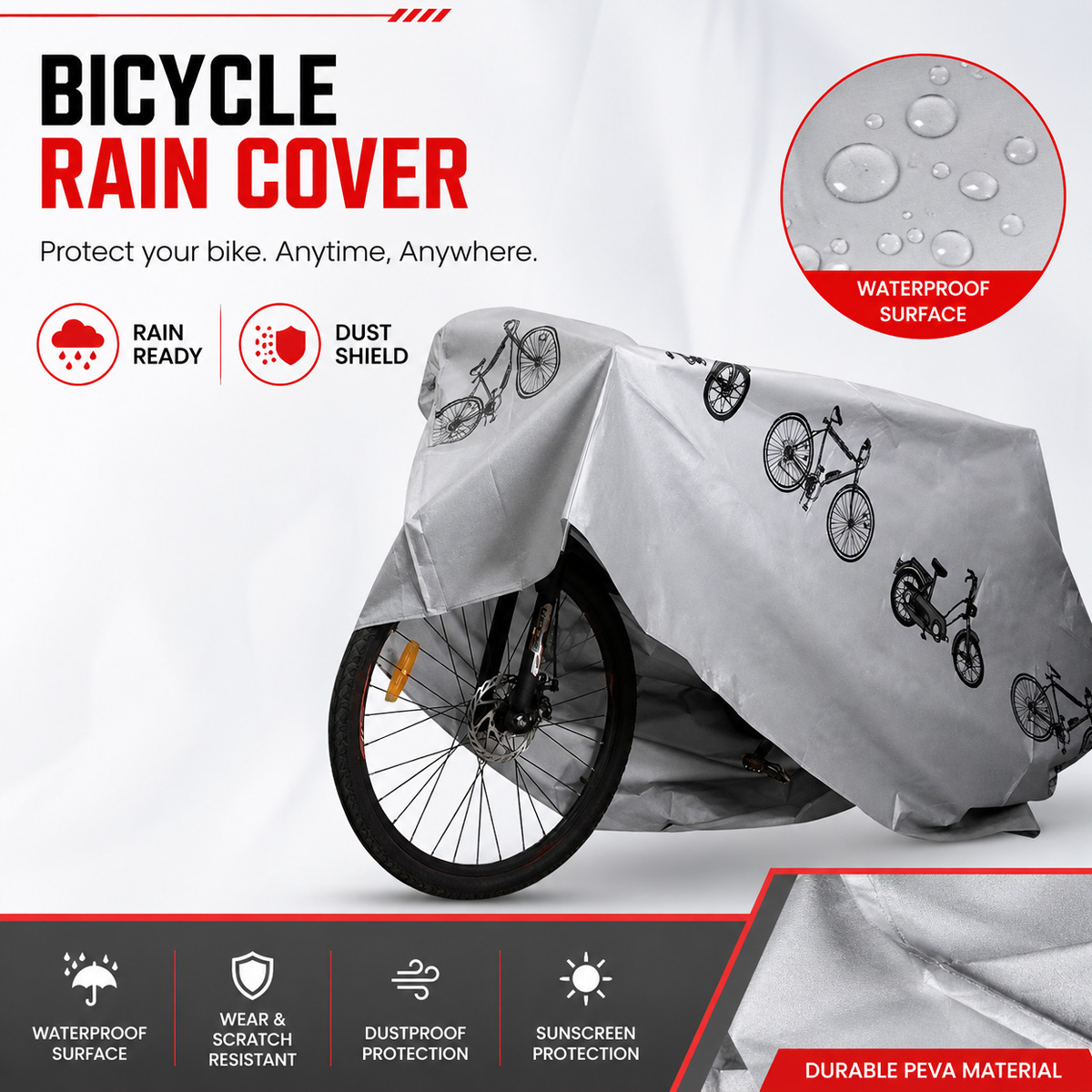 PINMOAP Universal Bicycle Rain - Cycling Gear Bag review and price