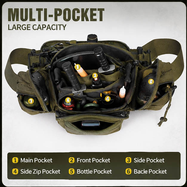 Outdoor Tactical Waist Bag Wat - Cycling Gear And Equipment review and price