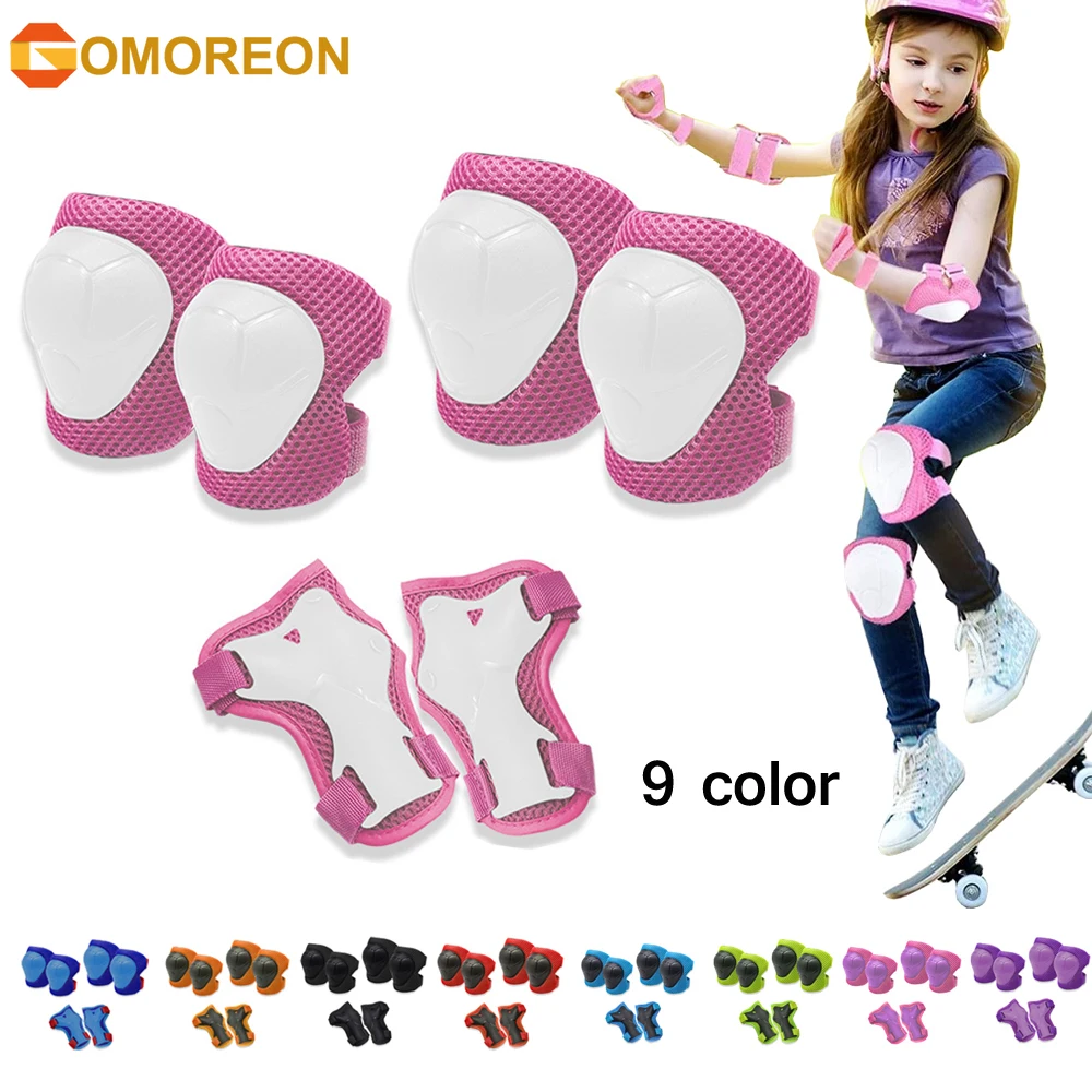 GOMOREON 6Pcs/Set Kids Knee Pa - Cycling Protective Gear For Kids review and price
