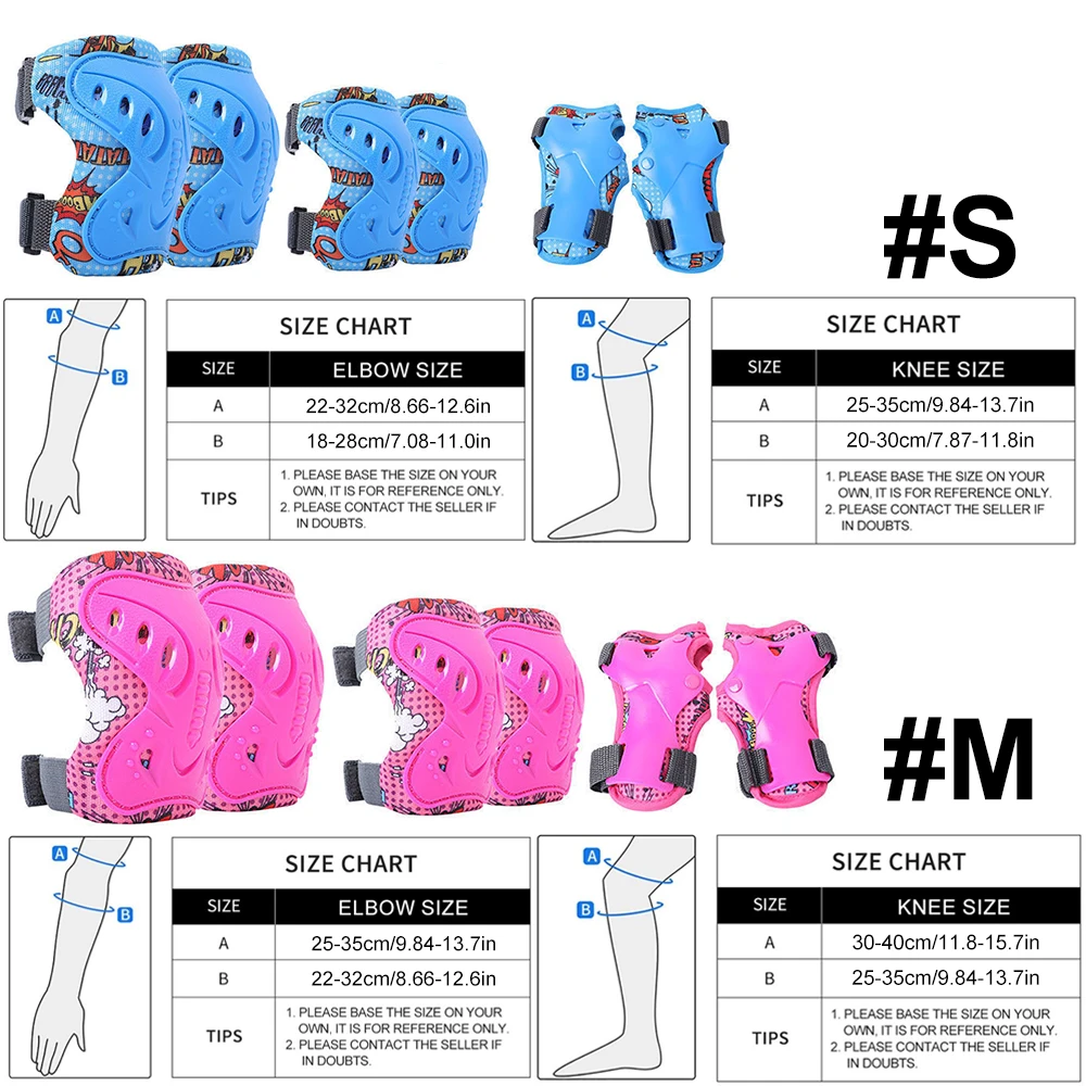 6Pcs Kids 3-12 Years Knee Elbo - Cycling Protective Gear For Kids review and price