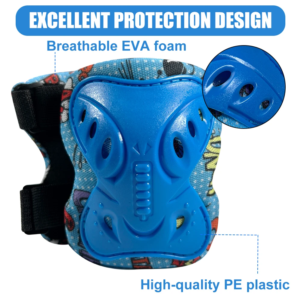 6Pcs Kids 3-12 Years Knee Elbo - Cycling Protective Gear For Kids review and price