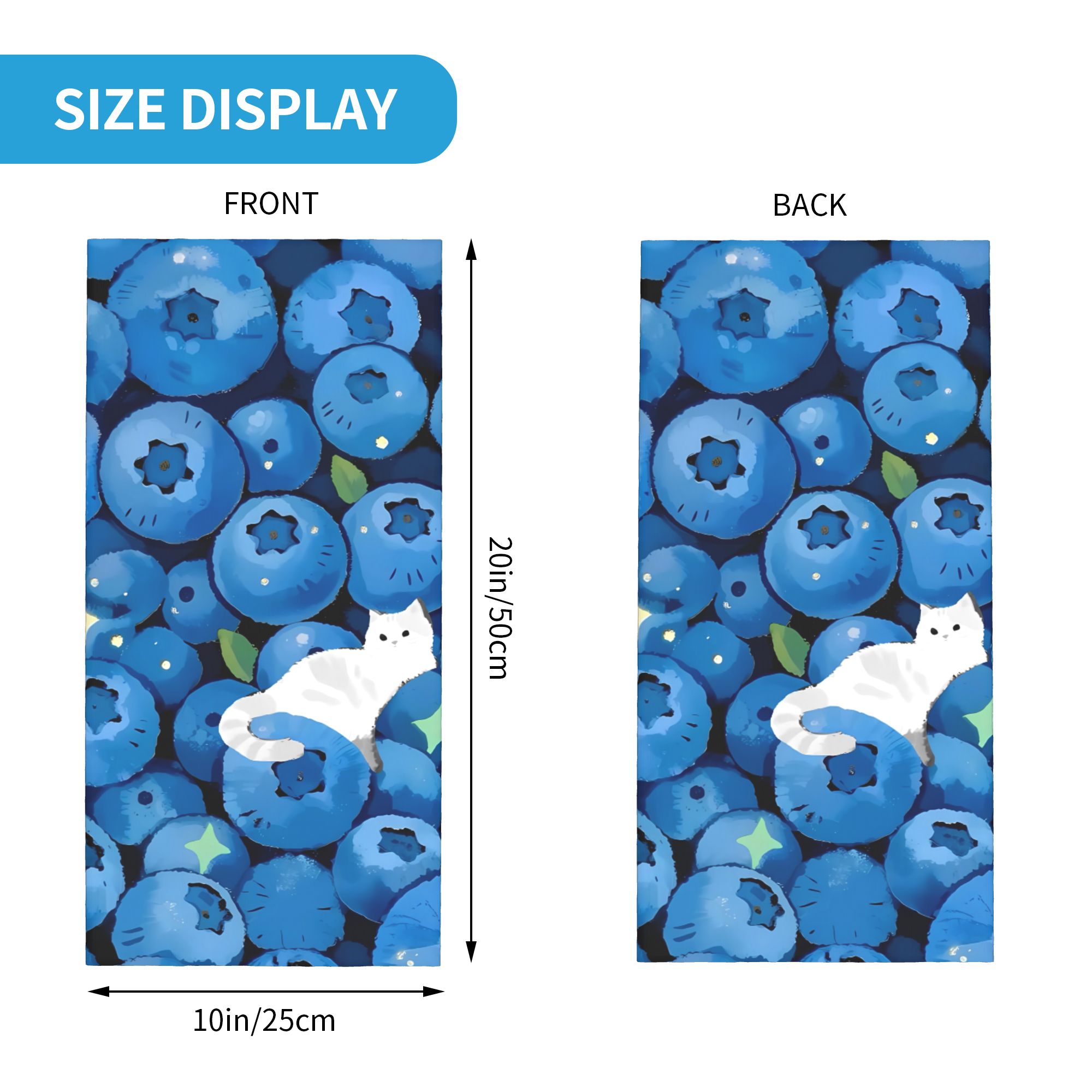 Fruit Print blueberry with whi - Cycling Face Mask review and price